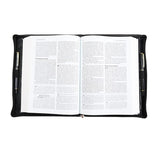 Promotion Embossed Faux Leather Bible Cover in Black