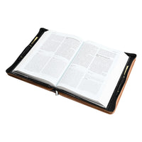 Leather Zippered Bible And Book Cover Case for Men/Women
