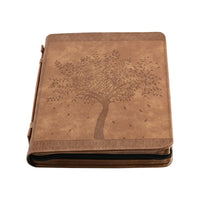 Leather Zippered Bible And Book Cover Case for Men/Women