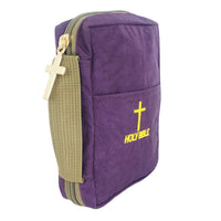 Portable Oxford Cloth Bible Study Book Bag Holy Handing Case Water Wash Embroidery